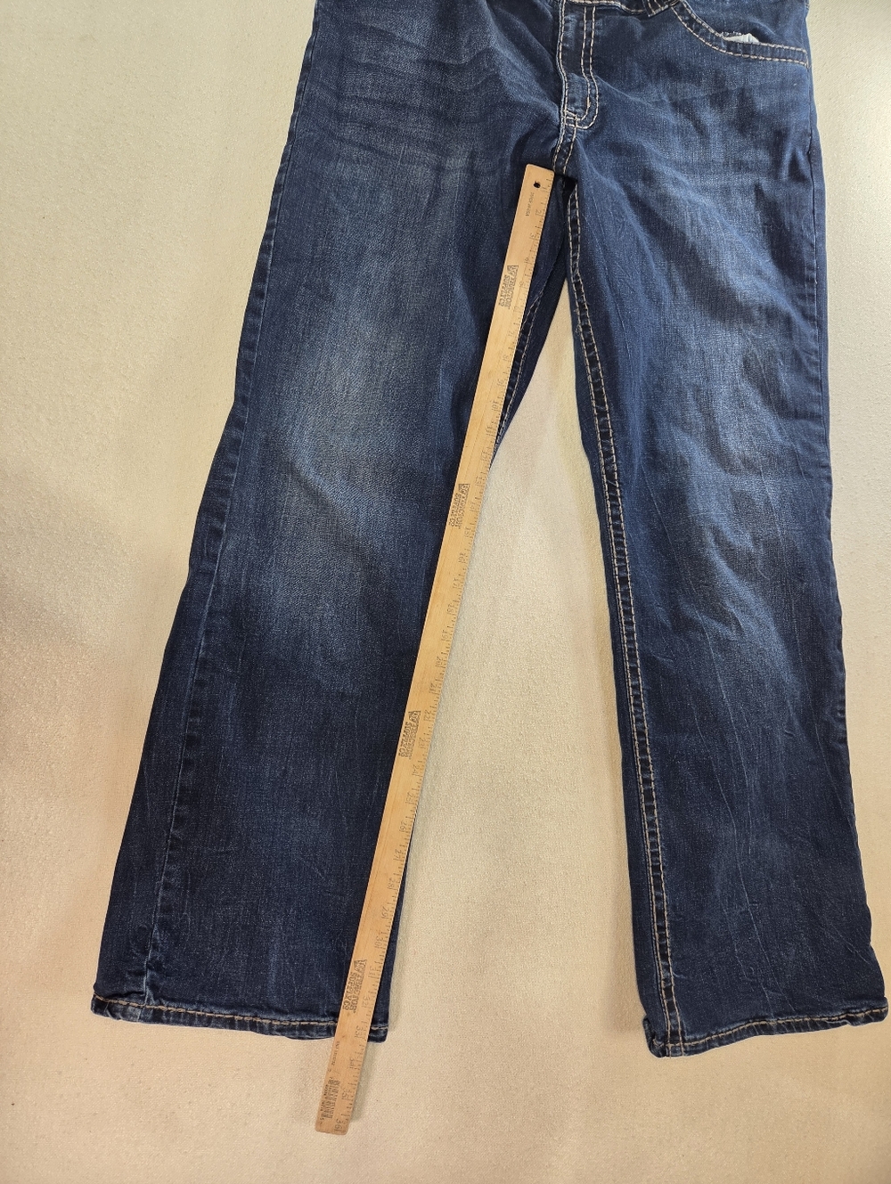 Rock 47 Wrangler Relaxed Boot Jeans 40x36 Dark Wash - Picture 7 of 7